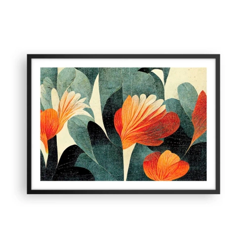 Poster in black frame - Heat of the Tropics, Coolness of the Ground - 70x50 cm