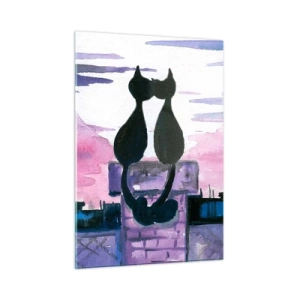 Glass picture - Rendezvous under the Moon - 50x70 cm