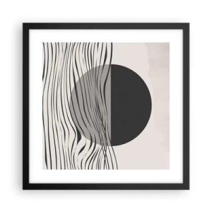 Poster in black frame - Half Composition - 40x40 cm