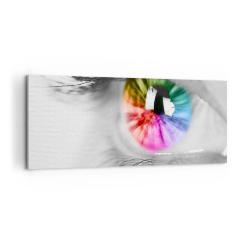 Canvas picture - See the World through Coloured Glasses - 100x40 cm