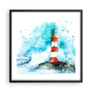 Poster in black frame - Unity of Elements - 50x50 cm