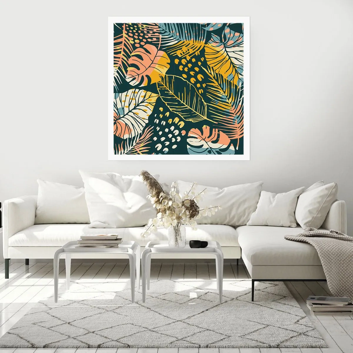 Poster - Leafy Fantasy - 30x30 cm