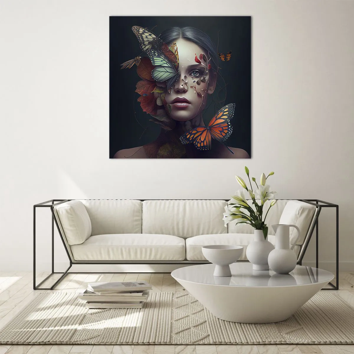 Glass picture - Wonderful Metamorphosis - 50x50 cm