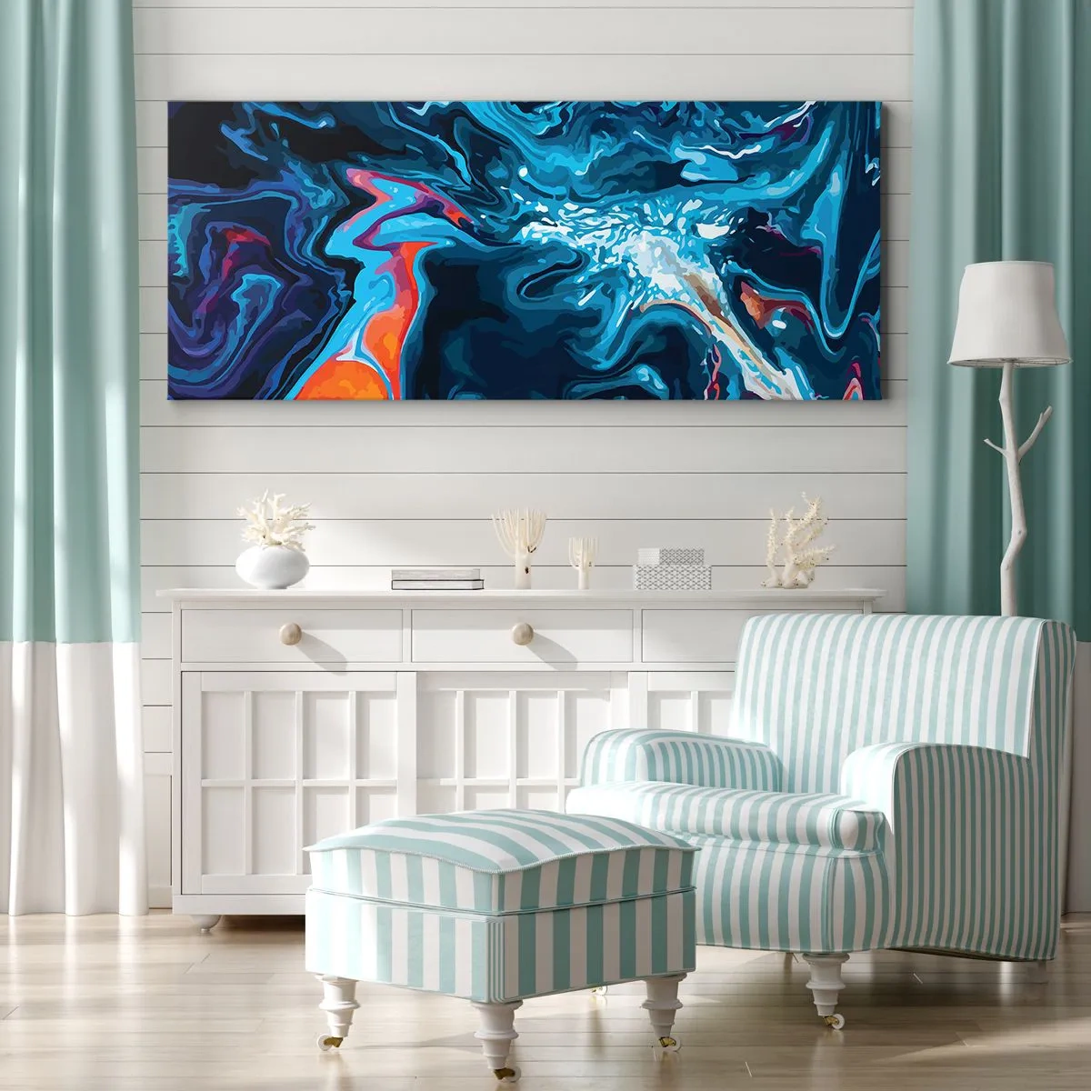 Canvas picture - Into the Interior of the Sky - 120x50 cm