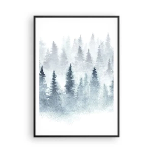Poster in black frame - Wrapped up in a Fog - 70x100 cm