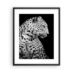 Poster in black frame - A Perfect Right Profile  - 40x50 cm