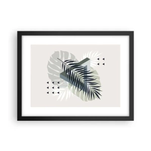Poster in black frame - Nature and Geometry - Two Orders? - 40x30 cm