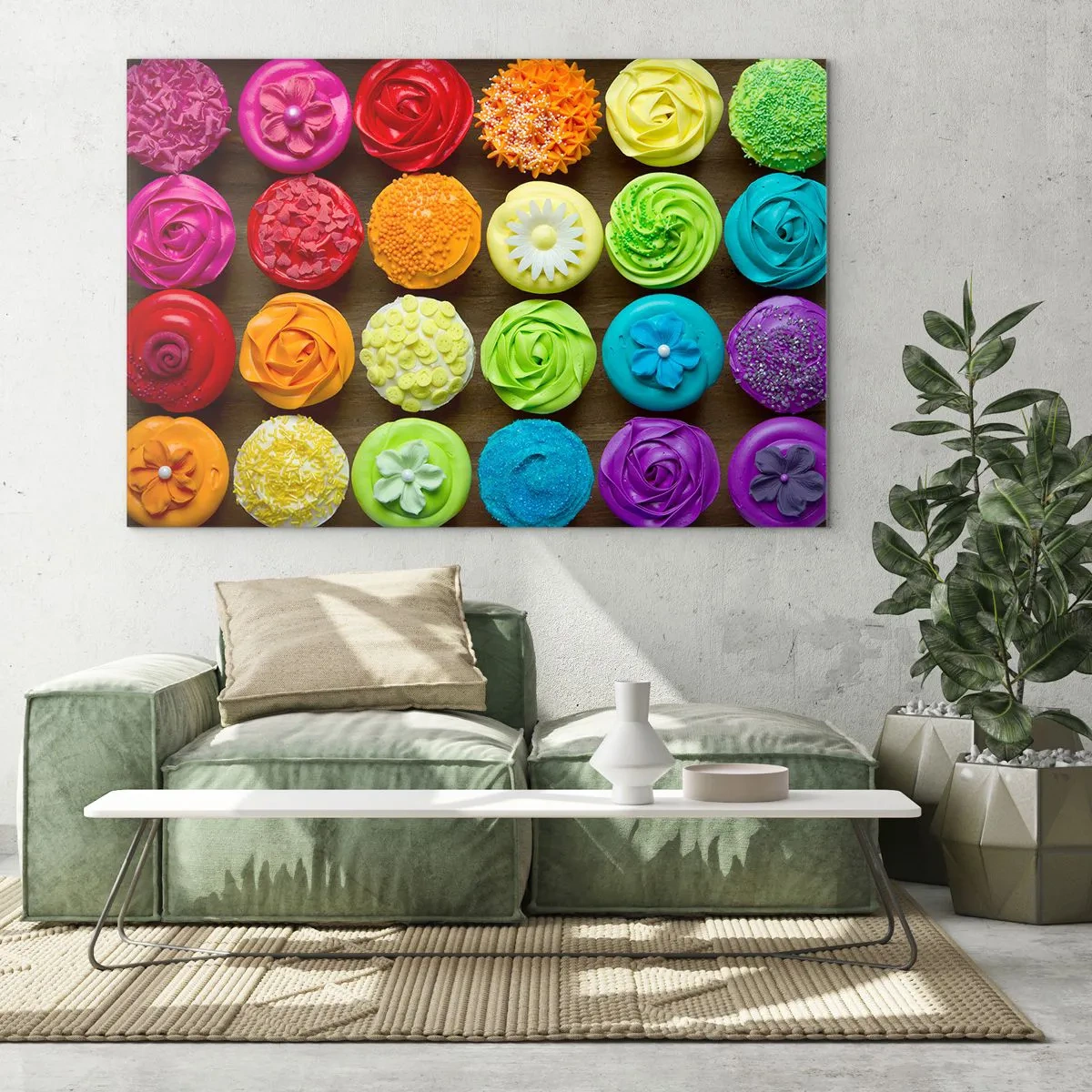 Glass picture - All Different - All Delicious - 100x70 cm
