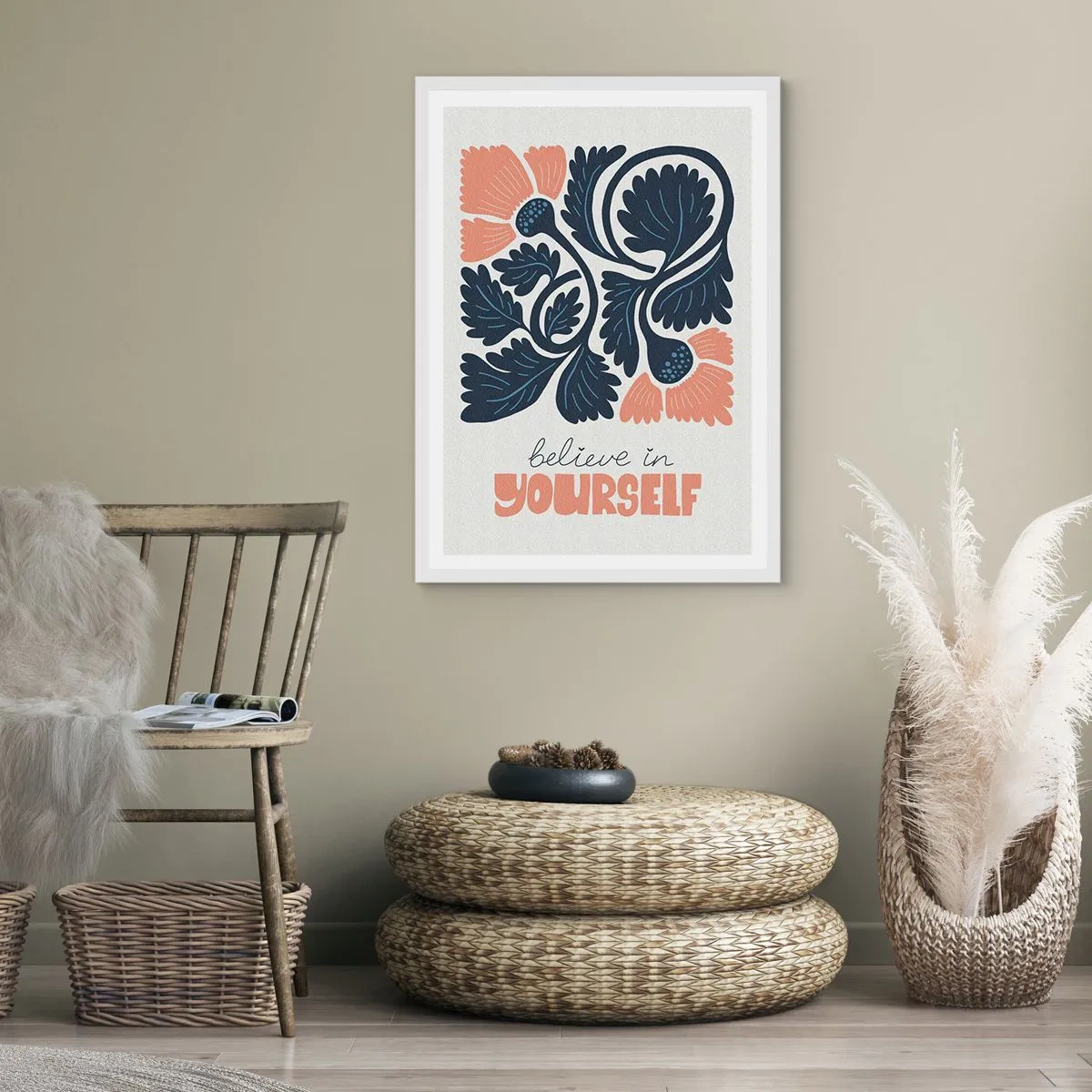 Poster in white frmae - May You Blossom - 61x91 cm