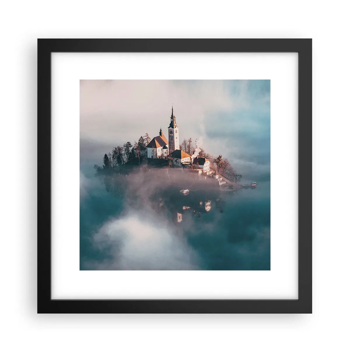 Poster in black frame - Island of Dreams - 30x30 cm