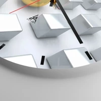 Clock face with lines