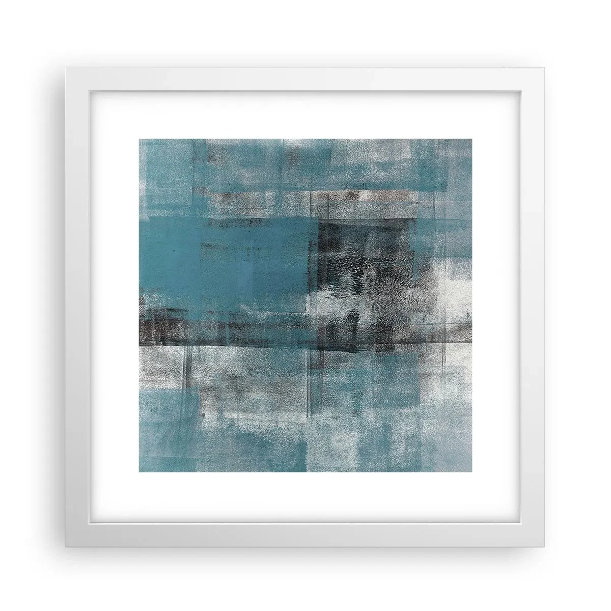 Poster in white frmae - Water and Air - 30x30 cm