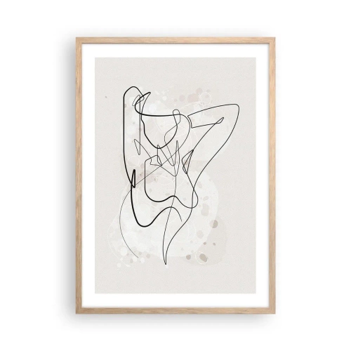 Poster in light oak frame - Art of Seduction - 50x70 cm