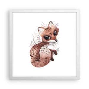 Poster in white frmae - Sweet and Lovely - 40x40 cm