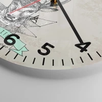 Clock face with numbers