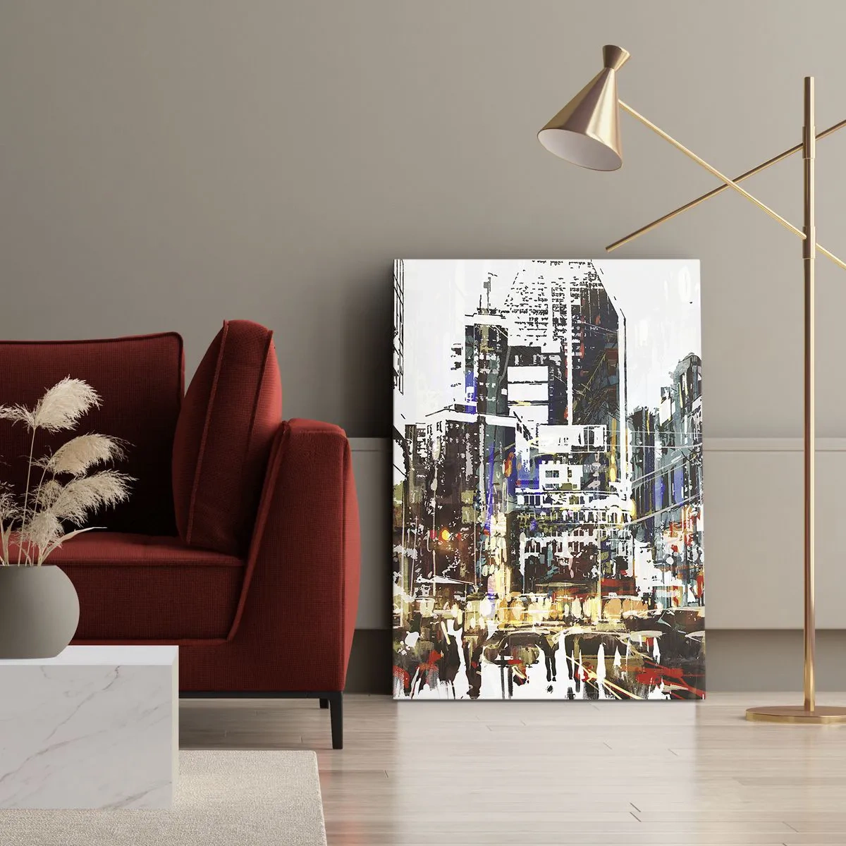 Canvas picture - Sparkling City - 70x100 cm