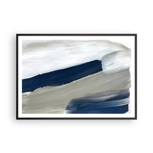 Poster in black frame - Encounter with White - 100x70 cm