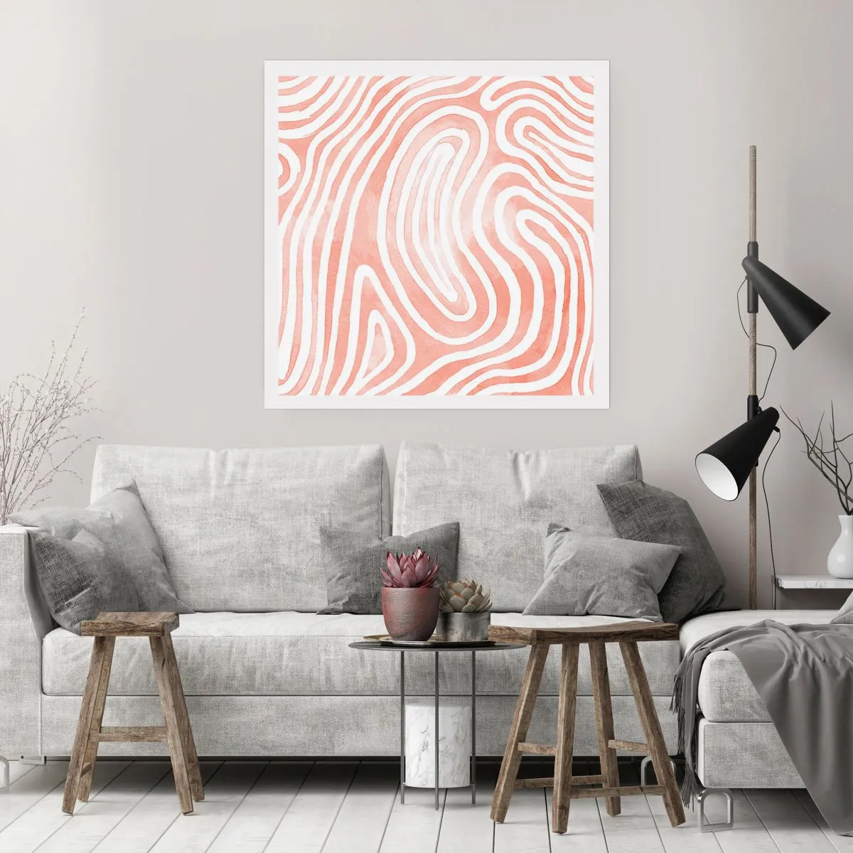Poster - In a Coral Maze - 60x60 cm