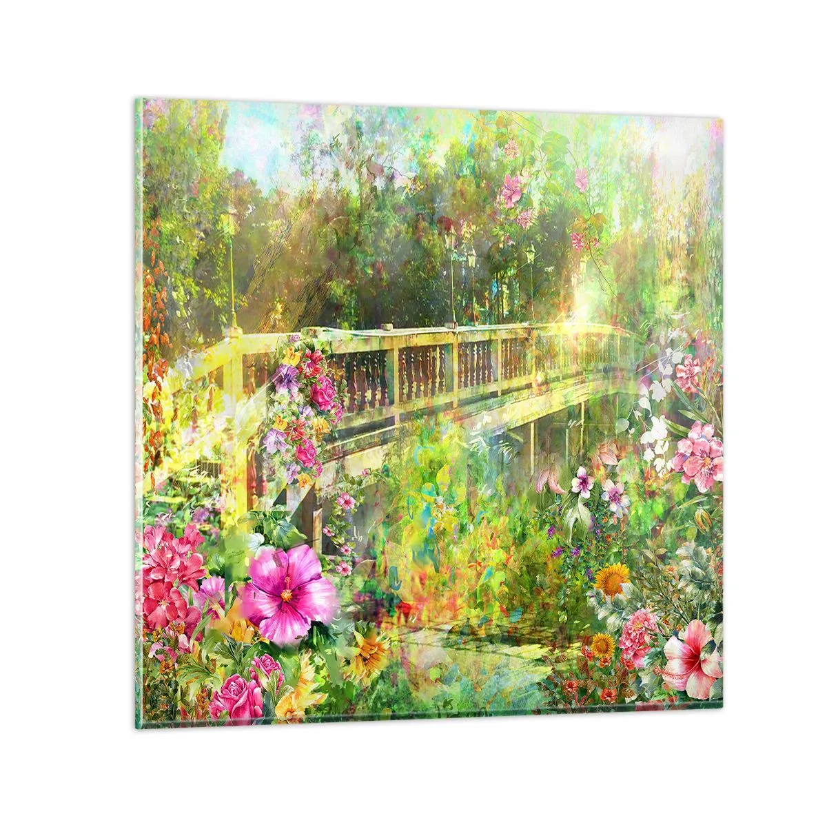 Glass picture - Bridge of Spring Sighs - 60x60 cm