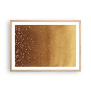 Poster in light oak frame - Tthe Birth of the Universe - 70x50 cm