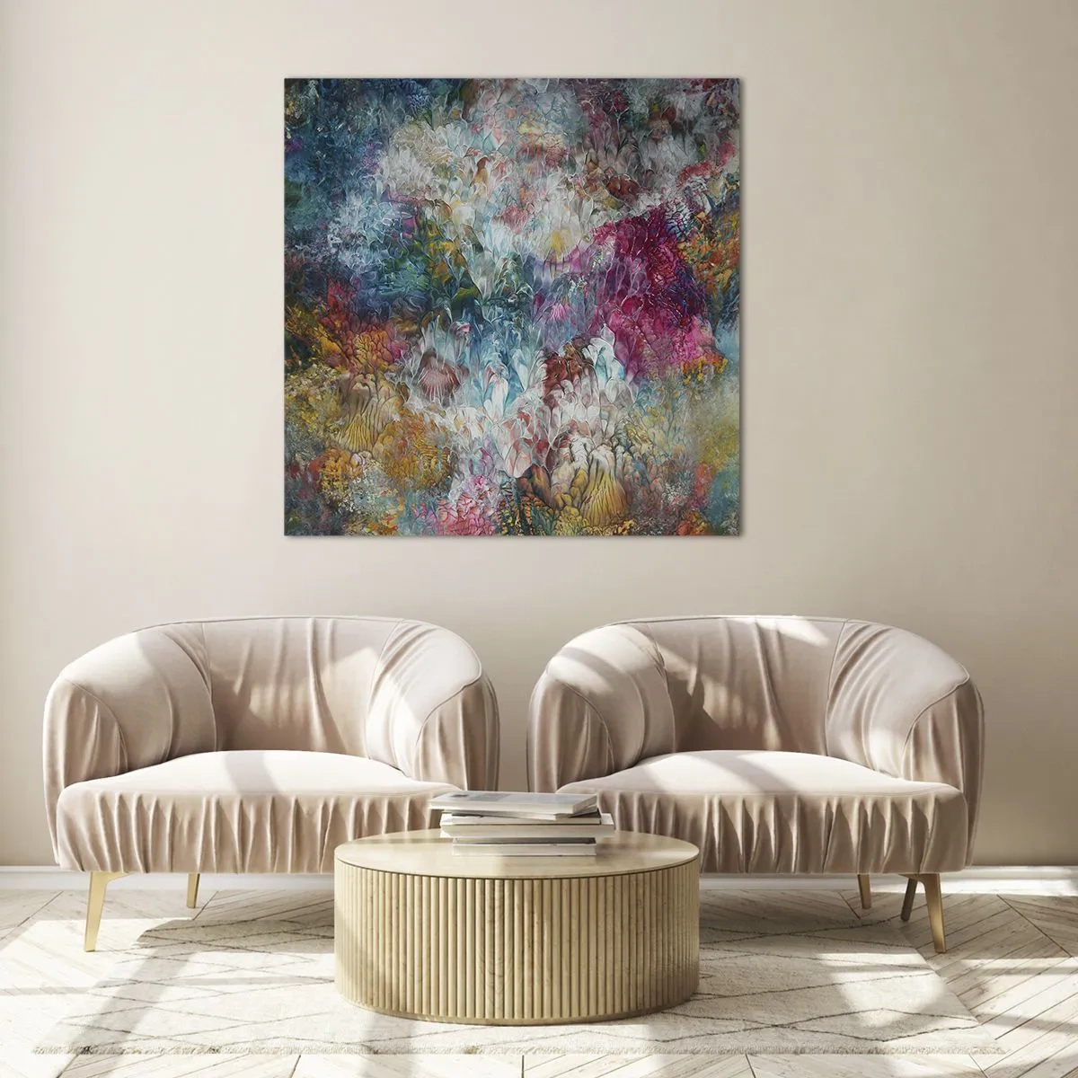 Glass picture - In Full Bloom - 50x50 cm