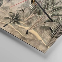 Clock face with lines