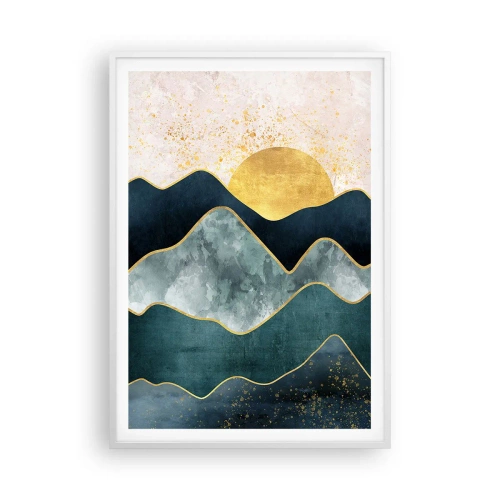 Poster in white frmae - Behing Seven Mountains - 70x100 cm