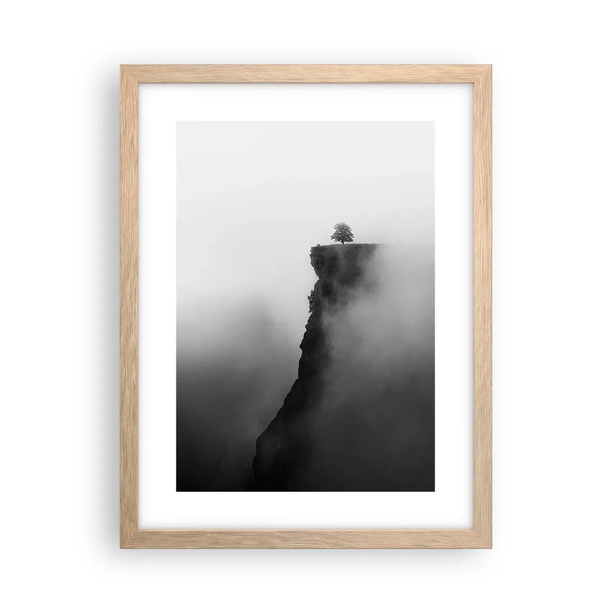 Poster in light oak frame - On the Edge of the World - 30x40 cm