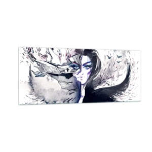 Glass picture - Demonic and Beautiful - 100x40 cm