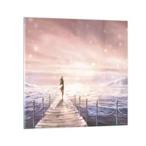 Glass picture - In a Dream World - 30x30 cm