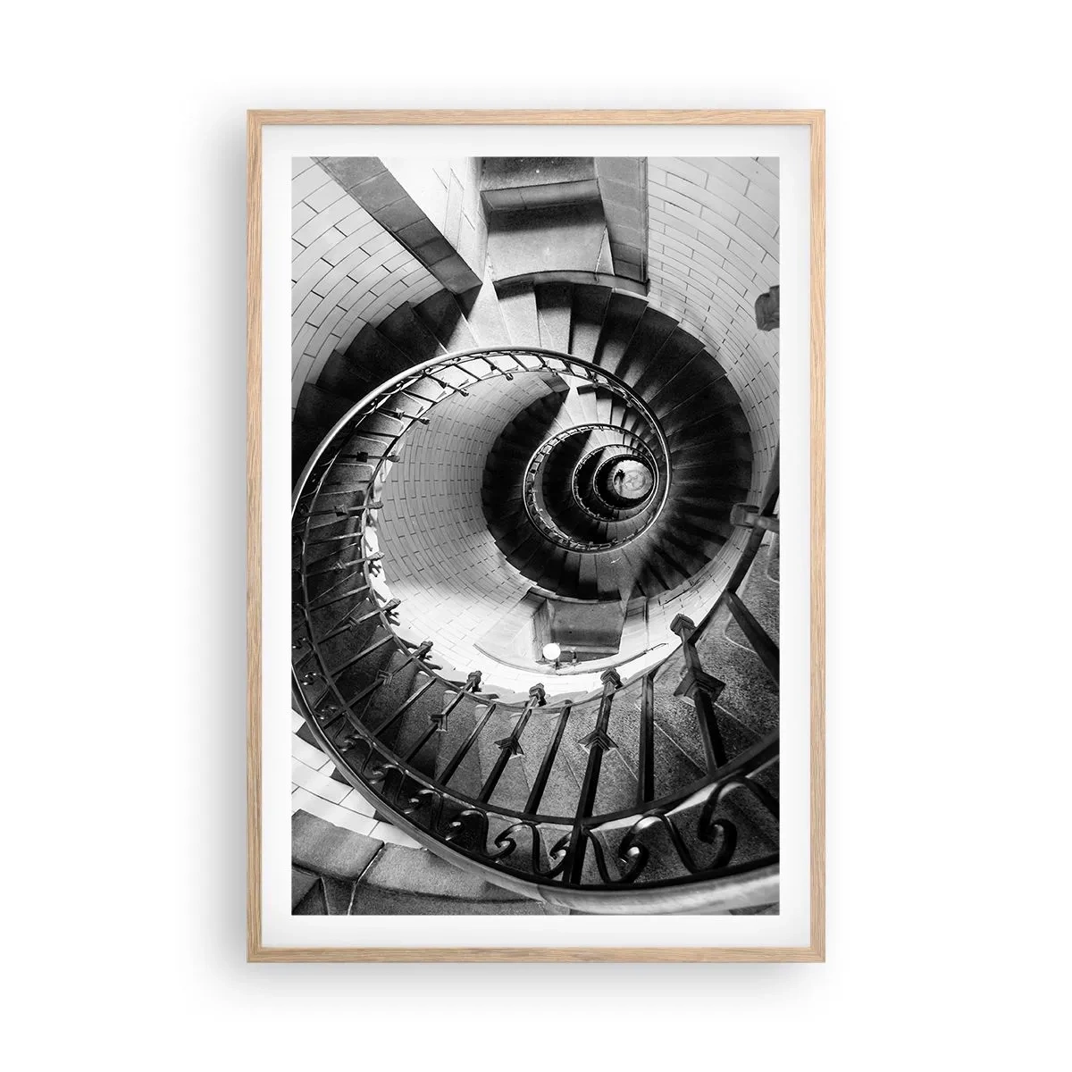 Poster in light oak frame - Up and Upwards  - 61x91 cm