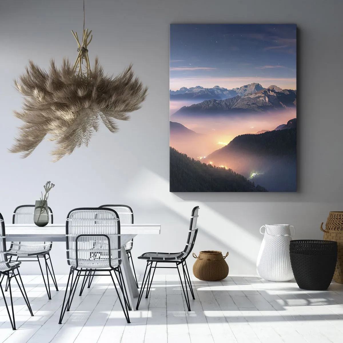 Canvas picture - Light in the Valleys - 50x70 cm