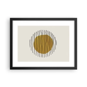 Poster in black frame - Abstract Shivering from Heat - 40x30 cm