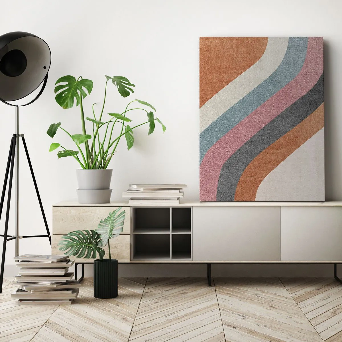 Canvas picture - Diagonal Composition - Movement - 55x100 cm