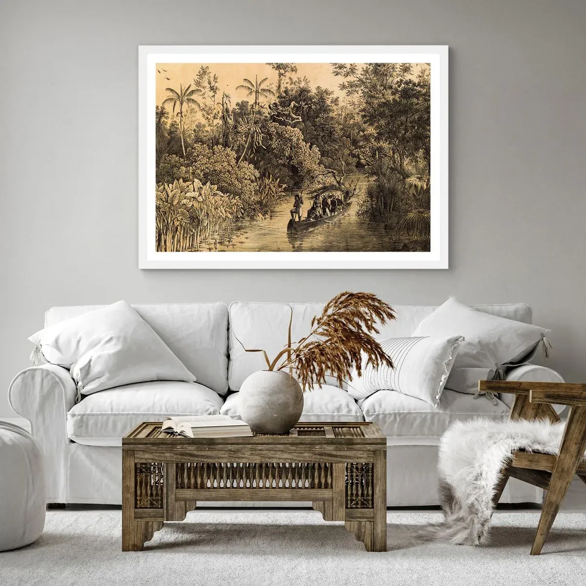 Poster in white frmae - Journey to the Spring - 40x30 cm