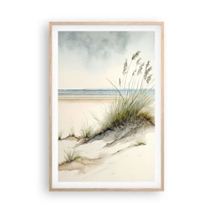 Poster in light oak frame - Pampered by the Wind - 61x91 cm