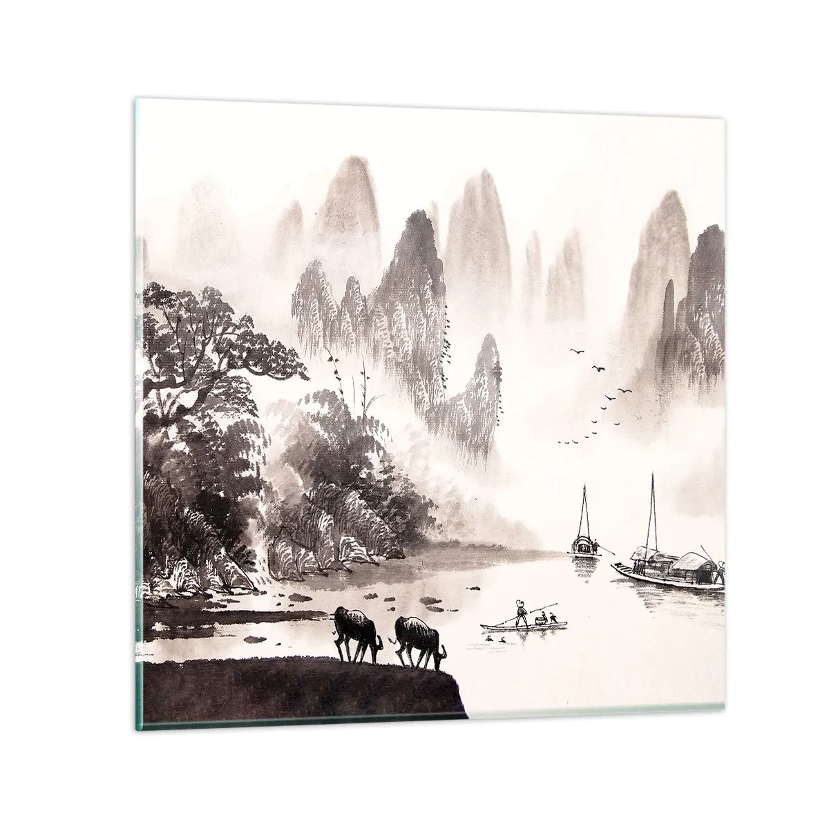 Glass picture - Everyday Life in the East - 70x70 cm