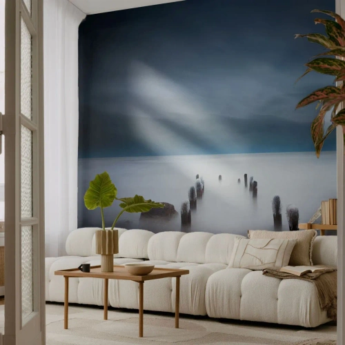 Self-Adhesive Photo Wallpaper Deluxe Sticker - Pensive Lake - Landscape, Sea, Lake - 400x280 cm