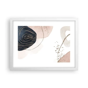 Poster in white frmae - Everything Flows - 40x30 cm