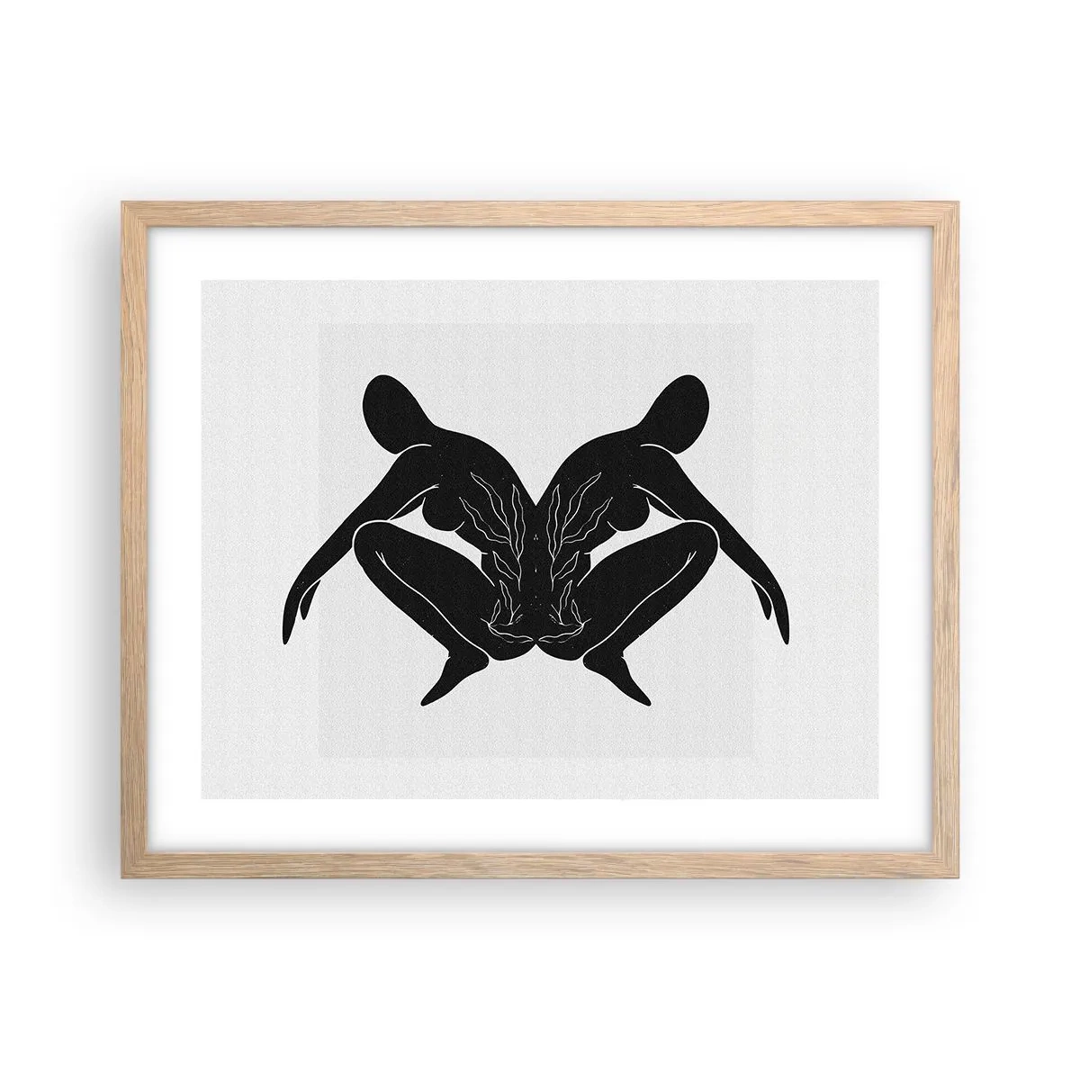 Poster in light oak frame - Mutual Soul - 50x40 cm