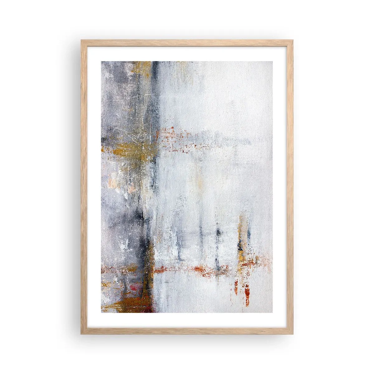 Poster in light oak frame - Behind a Curtain of Air - 50x70 cm