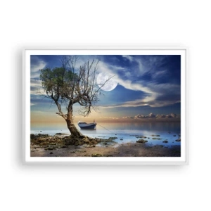 Poster in white frmae - Is this the Beginning or the End? - 100x70 cm