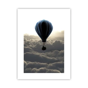 Poster - Wanderer above Clouds - 30x40 cm