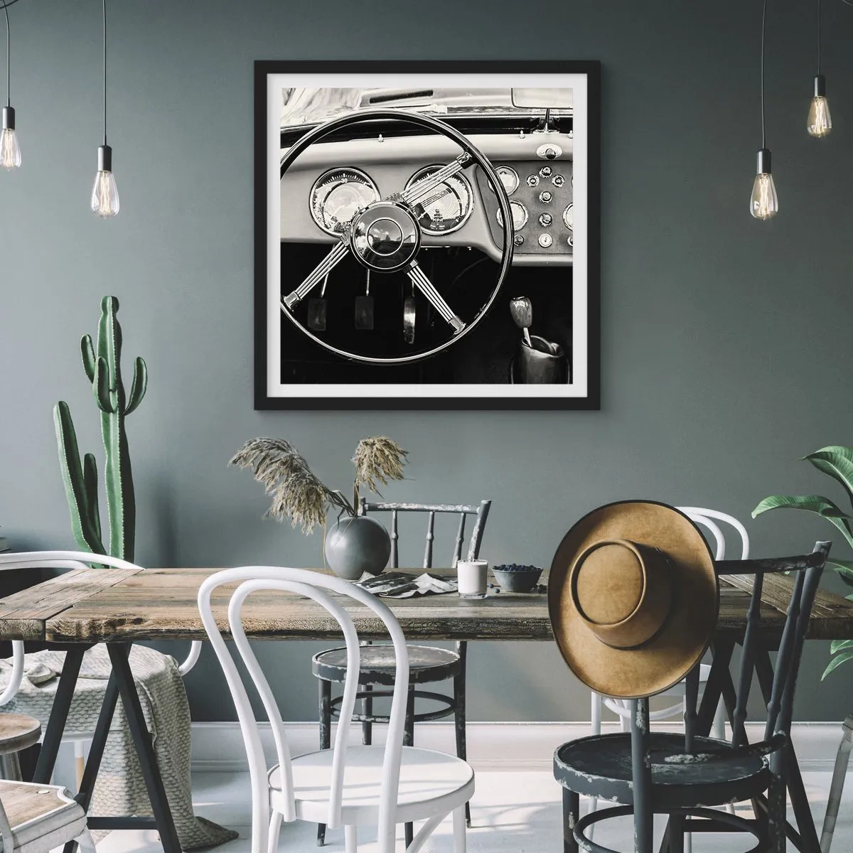 Poster in black frame - Collector's Dream - 50x50 cm