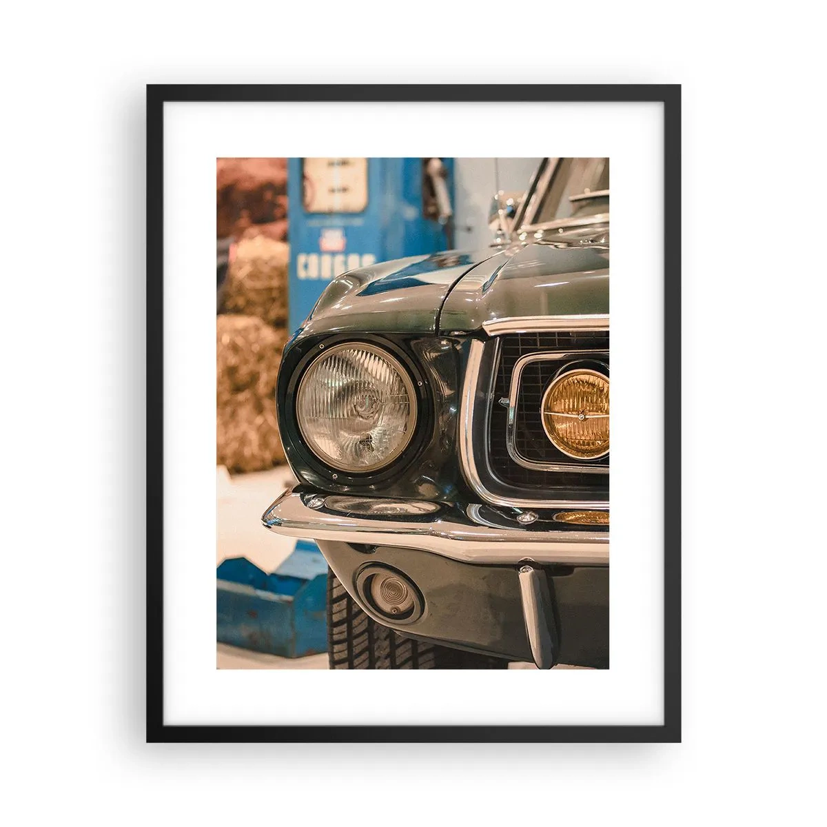 Poster in black frame - Encounter with the Legend - 40x50 cm