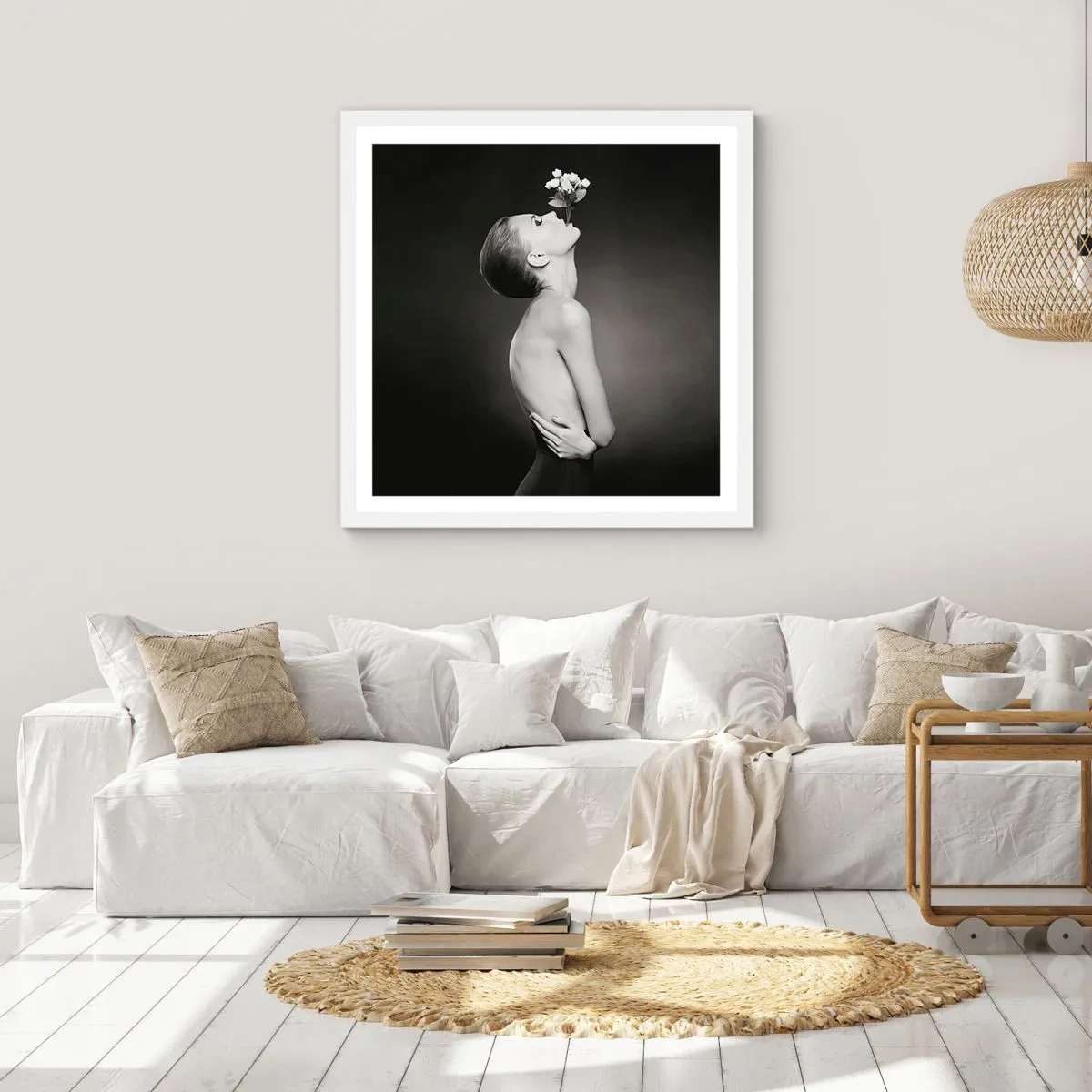 Poster in white frmae - Eccentric Elegance - 40x40 cm