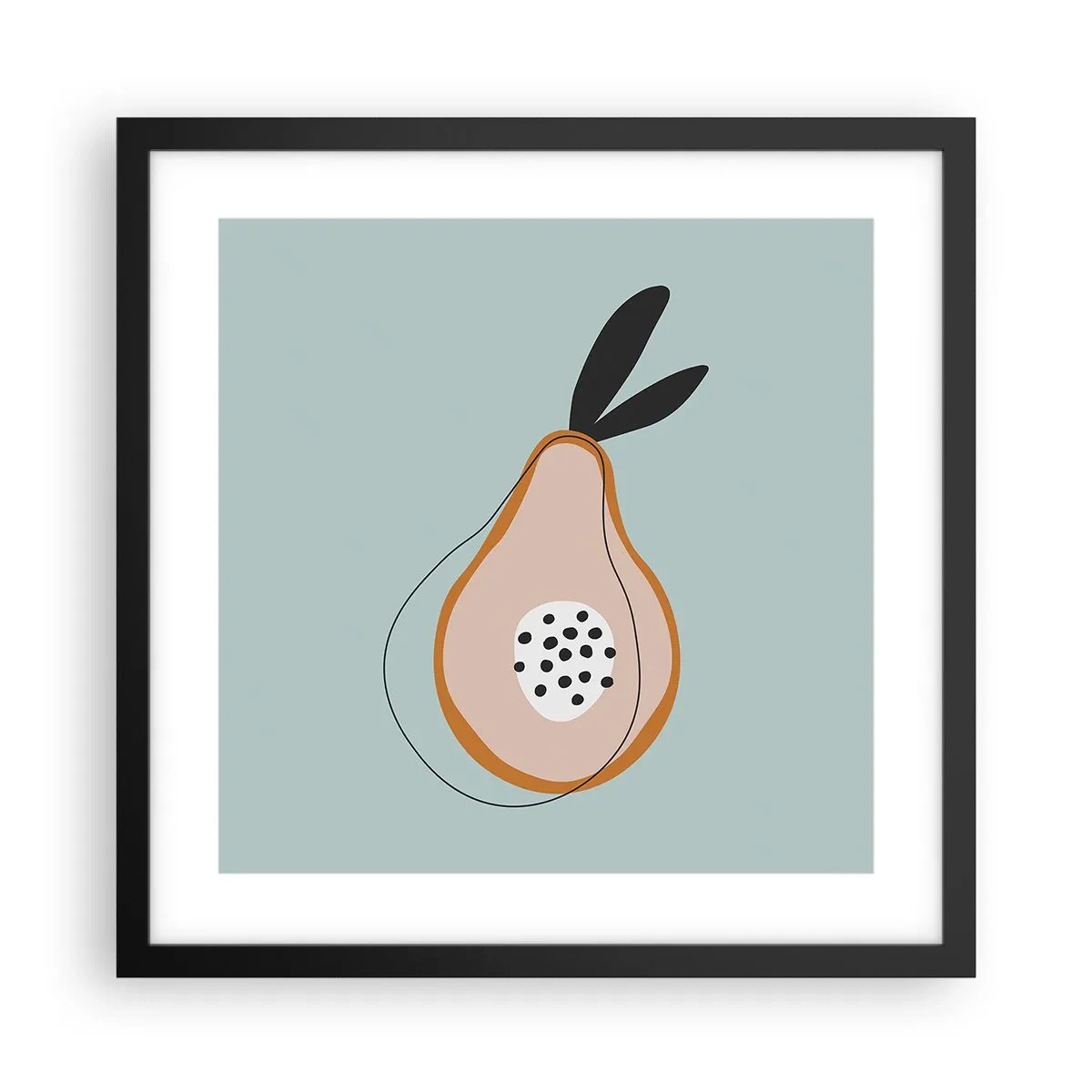 Poster in black frame - Penetrating the Nature of Things - 40x40 cm