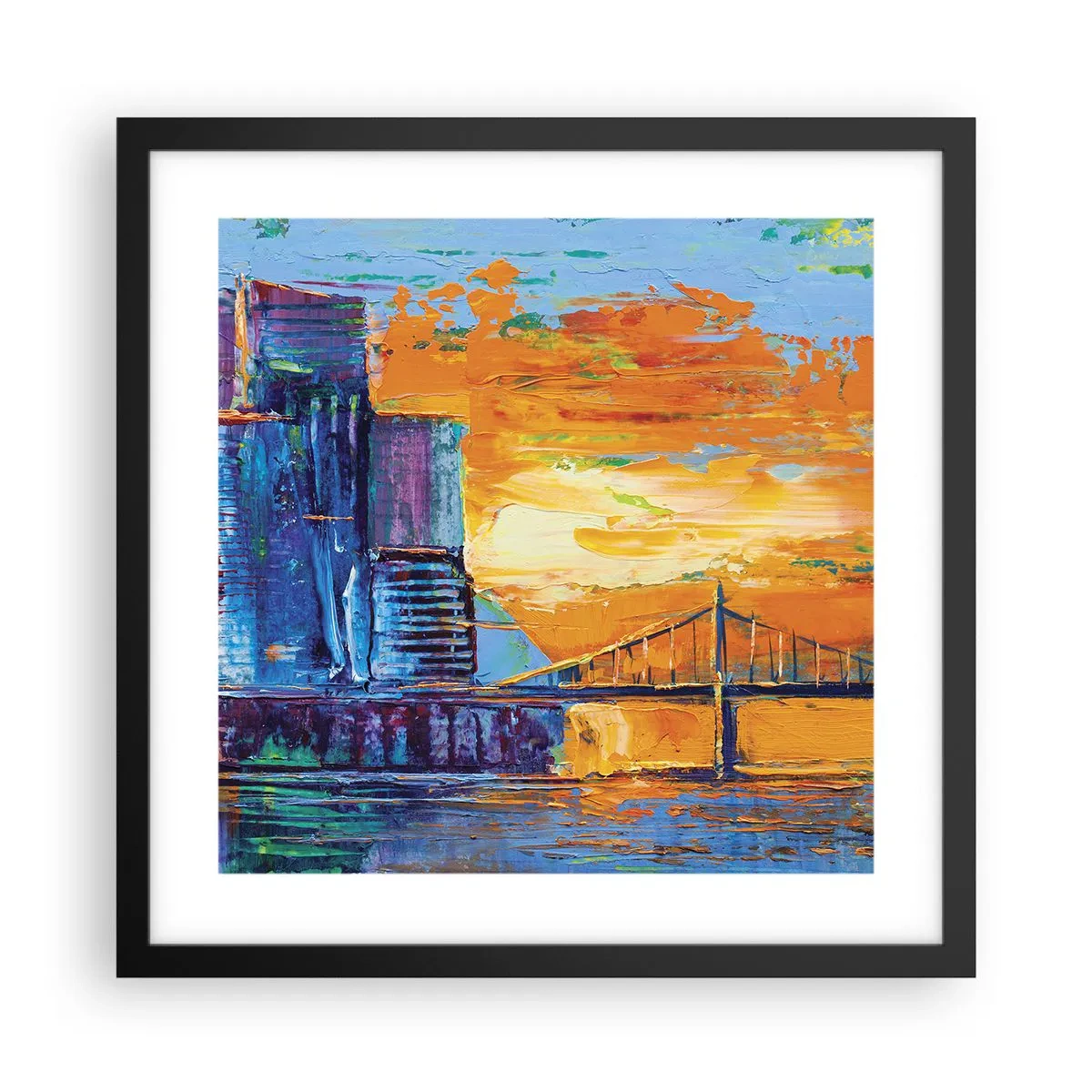 Poster in black frame - Culture and Nature - 40x40 cm