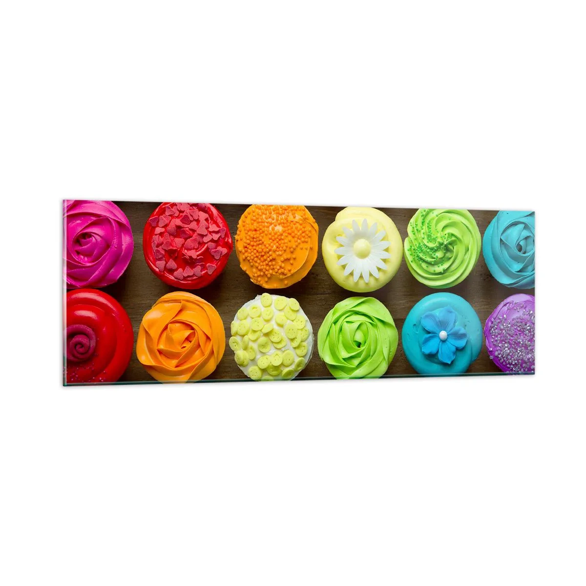 Glass picture - All Different - All Delicious - 90x30 cm