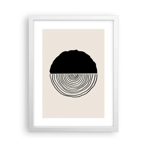 Poster in white frmae - Half-half - 30x40 cm